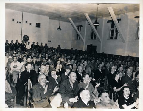 Audience in large hall