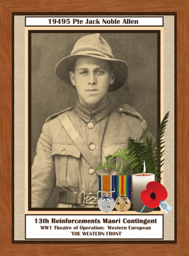 13th Reinforcements Maori Contingent (NZEF) Ahipara Northland New Zealand The 'Western Front' WW1