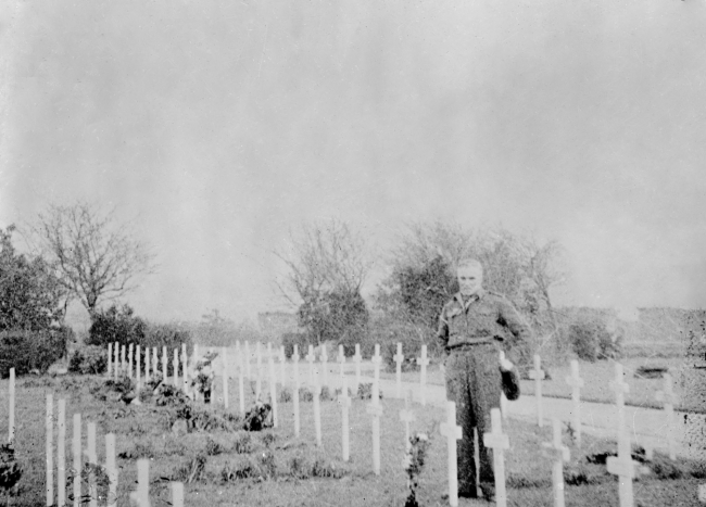 Visiting fallen comrades