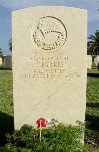 John Parkes' grave
