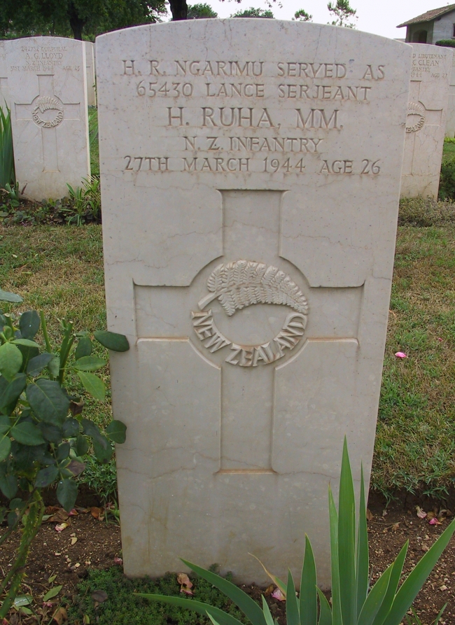 Grave of Lance Sgt H Ruha MM