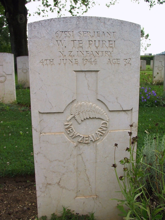Grave of Sgt W Te Purei
