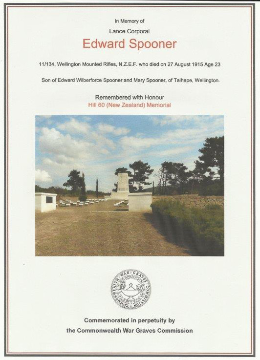 In memory of Edward Spooner