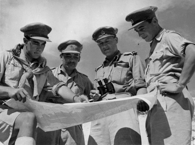 A Company officers at El Alamein