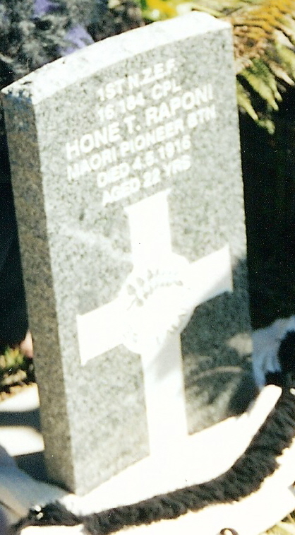  Raponi :Hone Tatarana 16/184 1st Maori Contingent