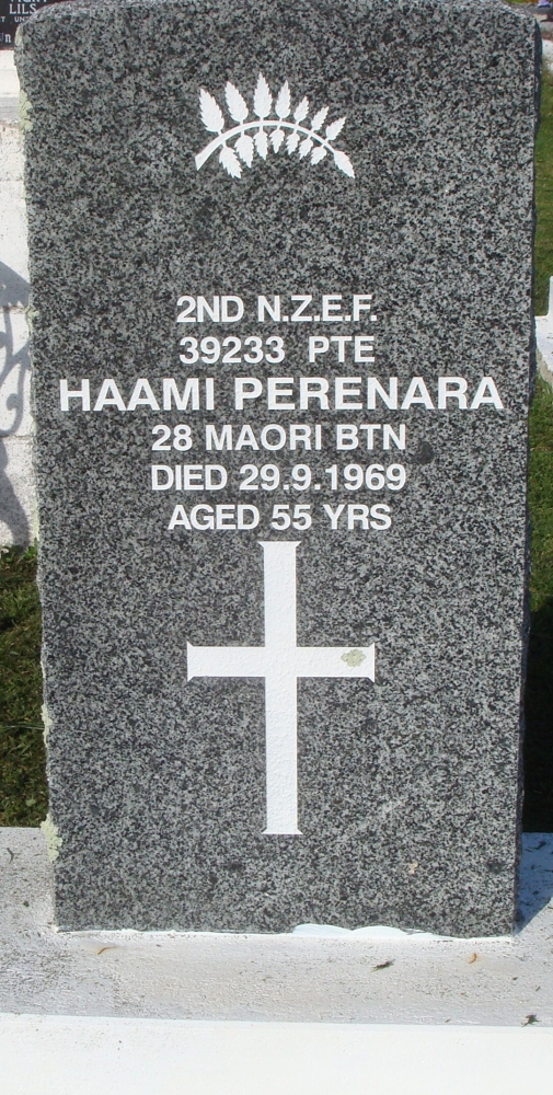 Grave of Haami Perenara 39233