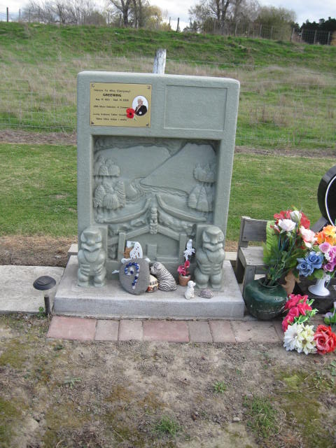 Dempsey H.T. Greening grave in Pakiaka Urupa
