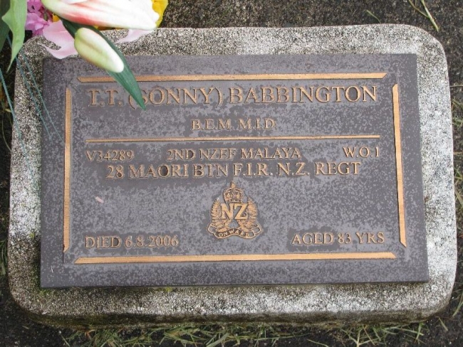Warrant Officer 1st Class Tuhaka Teihanga BABBINGTON 