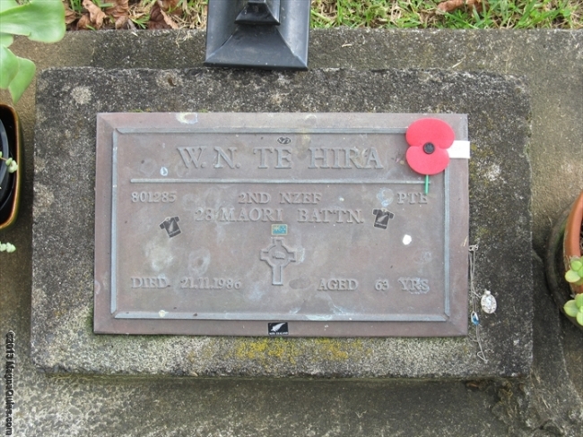 Private Robert TE HIRA 801285