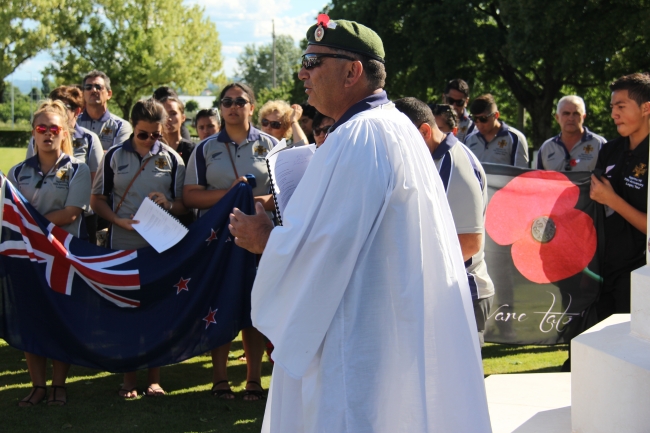 Service at Forli war cemetery