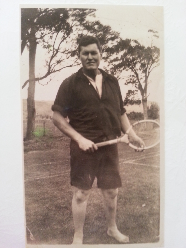 Kerepori Kiwha playing tennis