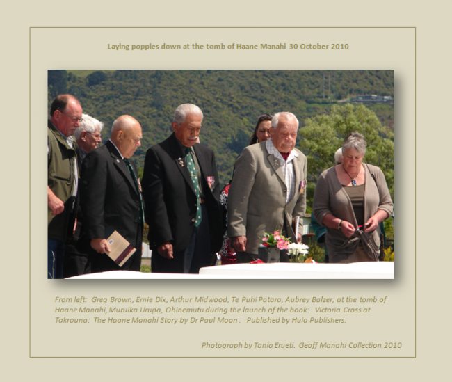 Laying Poppies Down - Muruika, Ohinemutu 30 Oct 2010