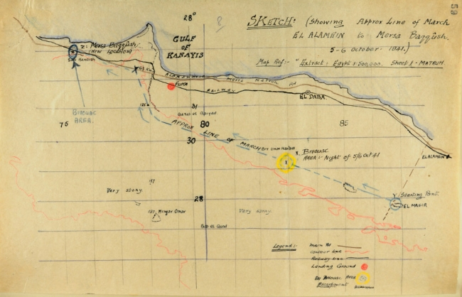 Route to Mersa Baggush, October 1941