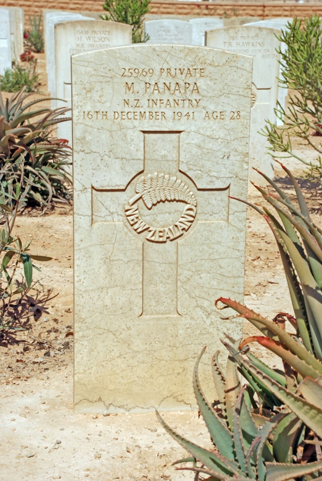 Mihaka Panapa's grave