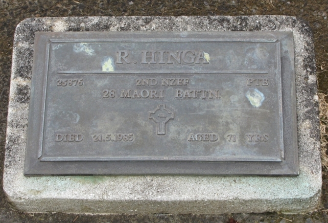 Private Rangi HINGA 25876