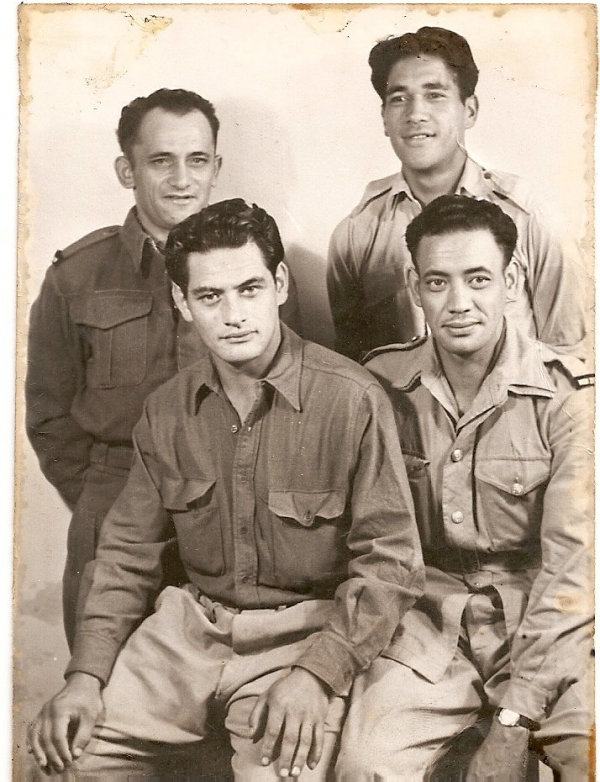 William Macken (left rear) others are unidentified 