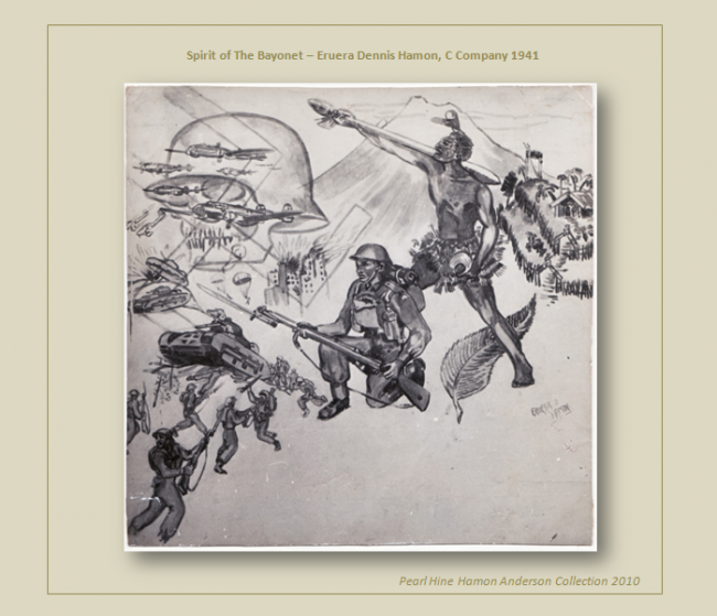 "The Spirit of the Bayonet" by Pte Eruera Dennis Hamon - C Company 1941