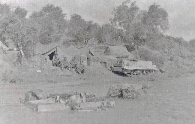 Maori Battalion Carriers..Resting