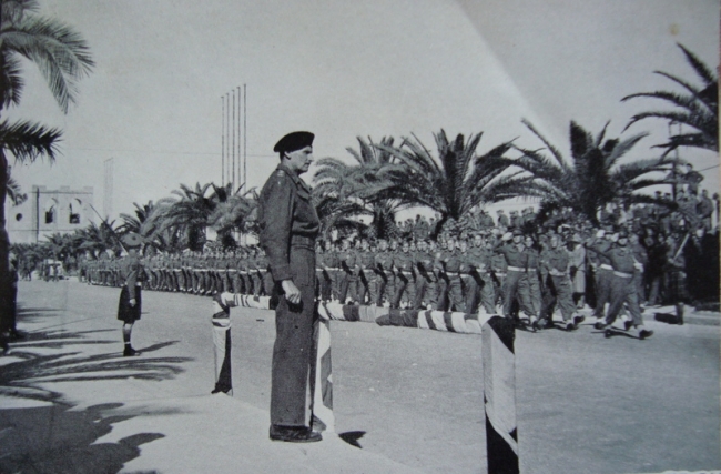 NZEF in parade at Tripoli..
