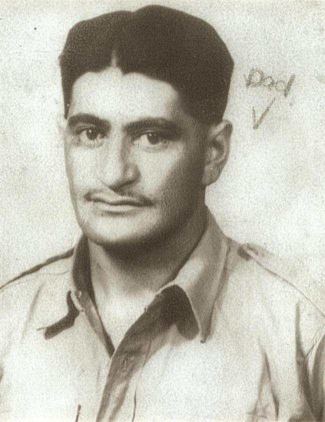 Head and shoulder portrait of a soldier