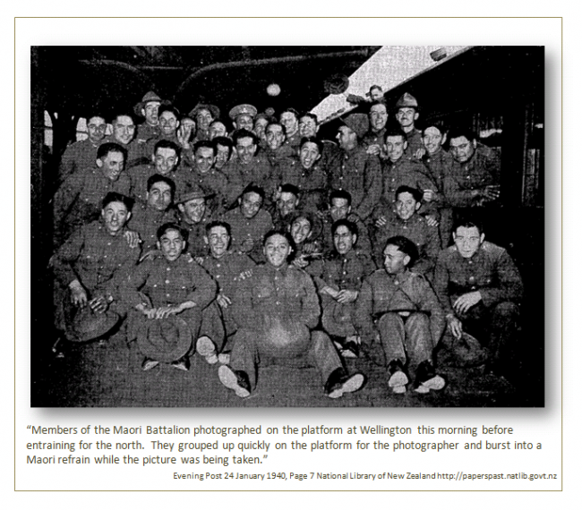 Maori Battalion - Wellington Train Station 24 Jan 1940