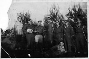 Joe Angell with Ned Nathan and friends