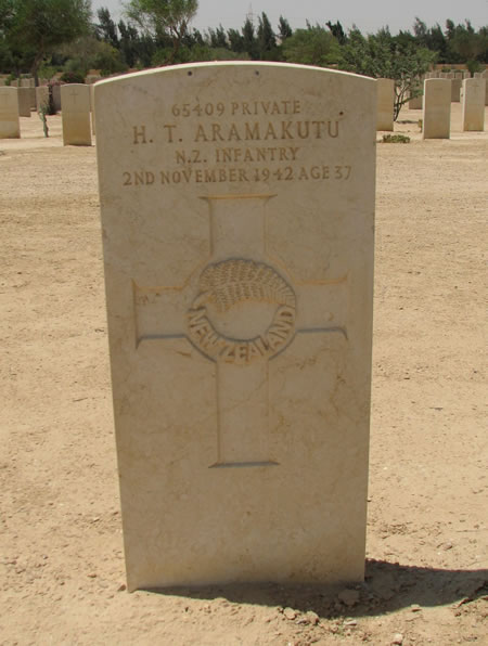 Haretea Tuniuarangi Aramakutu's grave