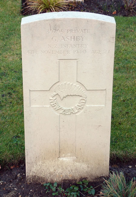 George Ashby's grave