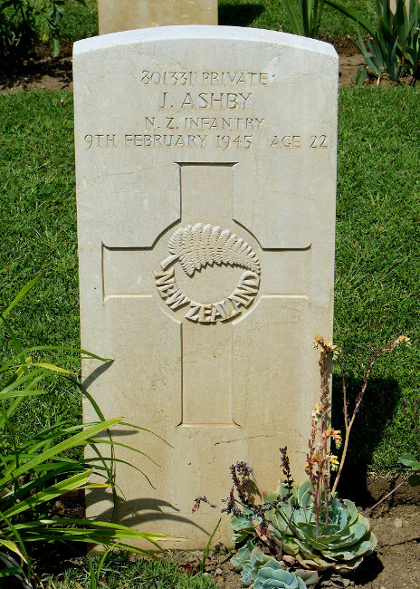 James Ashby's grave