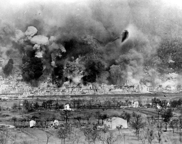 The bombing of Cassino