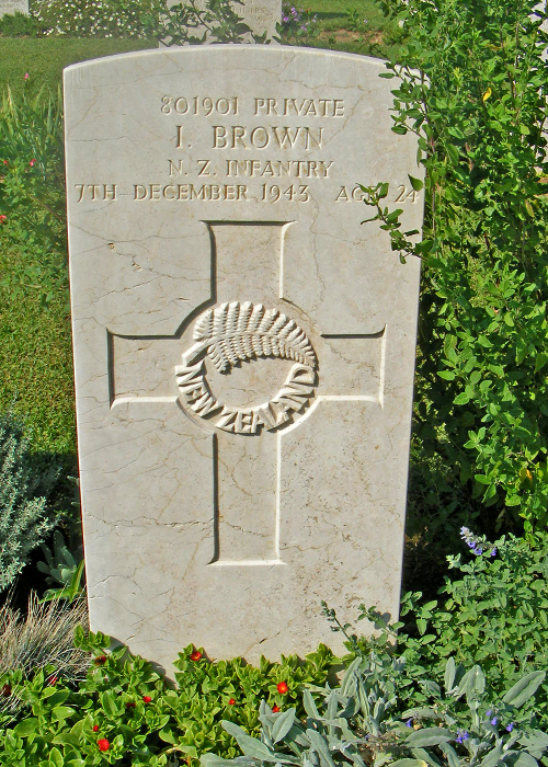 Ivan Brown's grave