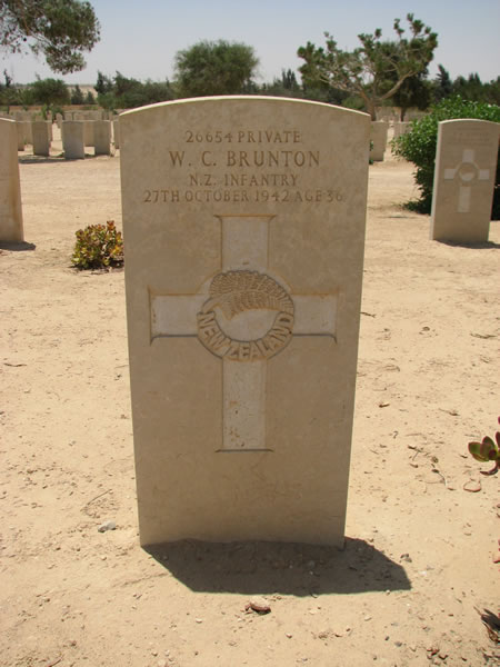 Walker Culling Brunton's grave