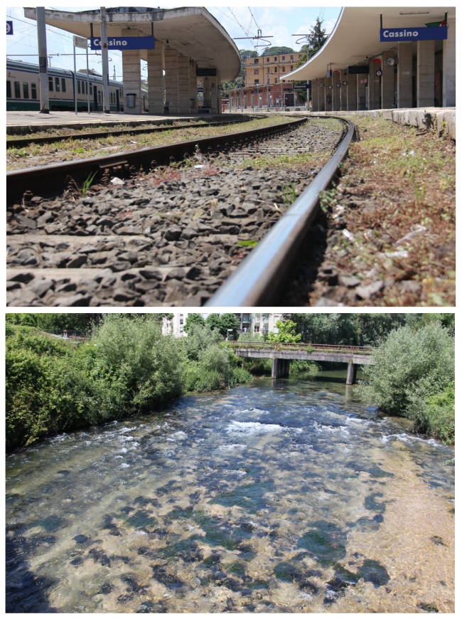 Cassino Railway Station and Rapido River