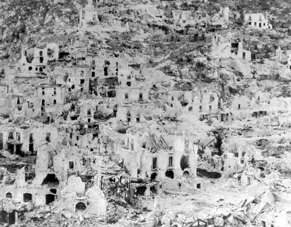 Cassino after the bombing
