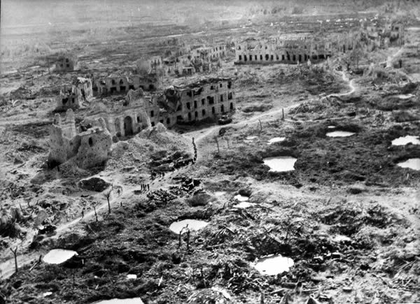 The ruins of Cassino