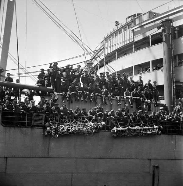 Arriving home in 1946