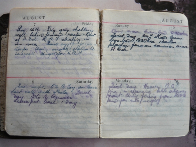 E V Hayward personal diary 1942