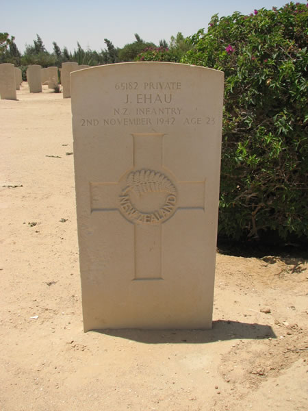 James Ehau's grave