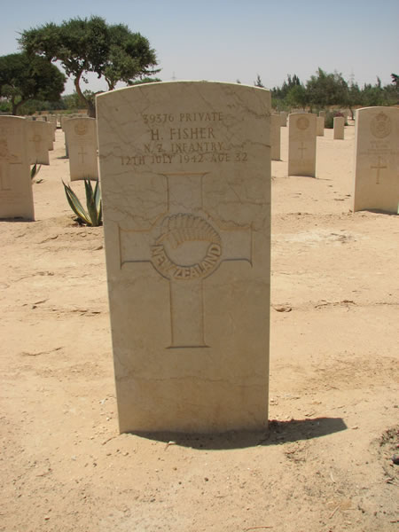 Harry Fisher's grave