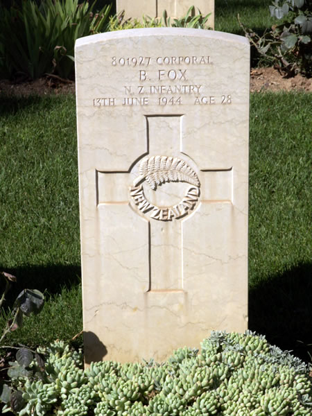 Ben Fox's grave