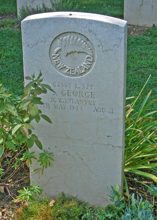 Sonny George's grave