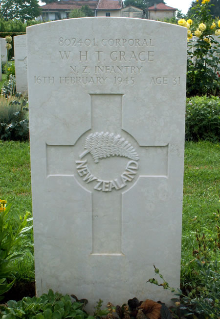 William Henry Tuwharetoa Grace's grave
