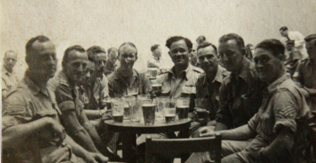 Martin McRae (DCM) with a group of No.2 Commando