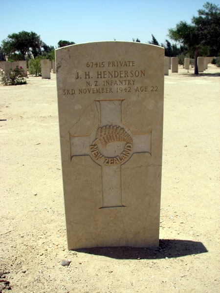 John Hannam Henderson's grave