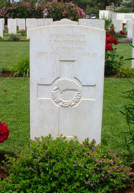 Joe Hoterene's grave