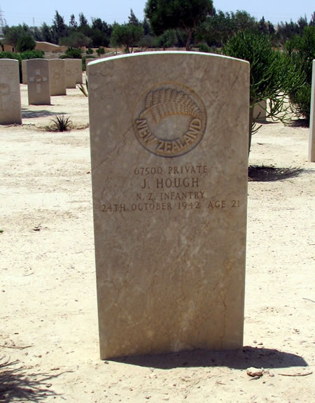 John Hough's grave