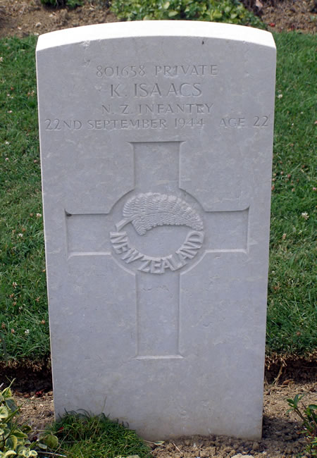 Kiri Isaacs' grave