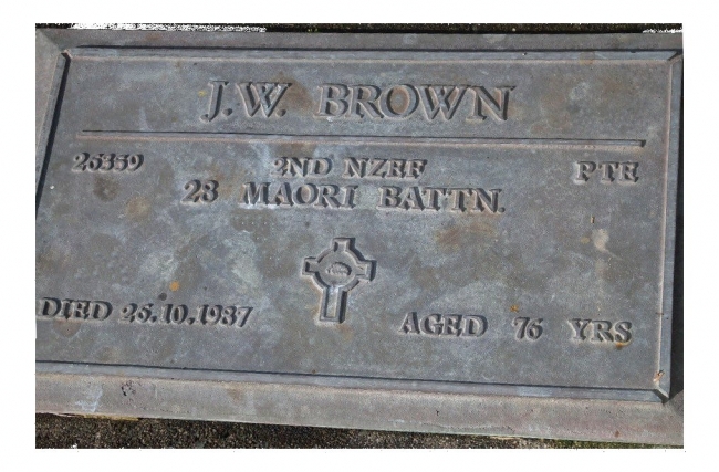 Jack Brown's grave