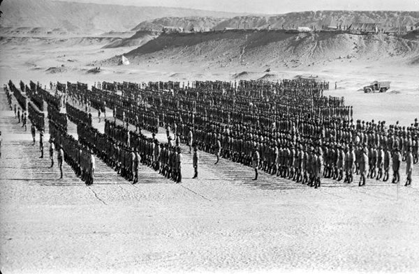 Inspection at Maadi Camp, Egypt