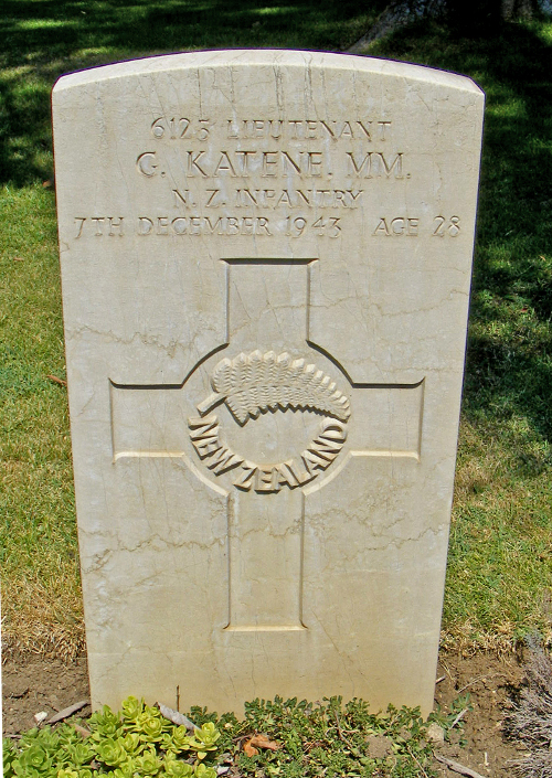 George Katene's grave